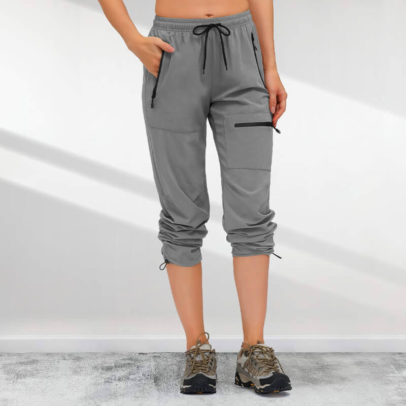 Lightweight, quick-drying UPF 50+ cargo hiking pants for women