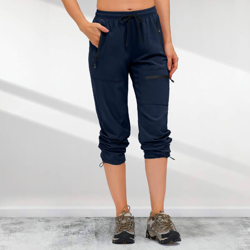 Lightweight, quick-drying UPF 50+ cargo hiking pants for women