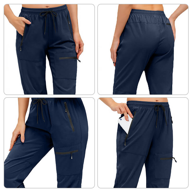Lightweight, quick-drying UPF 50+ cargo hiking pants for women