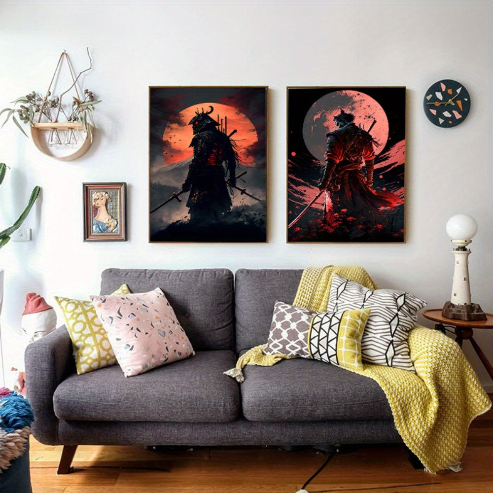 BowLift | BlossomBlade - Samurai Canvas Art with Cherry Blossoms