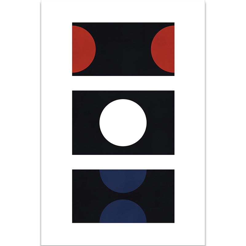 BowLift | Black and Red Abstract Area Rug Polyester Modern Rug Washable Pet Friendly Carpet for Living Room