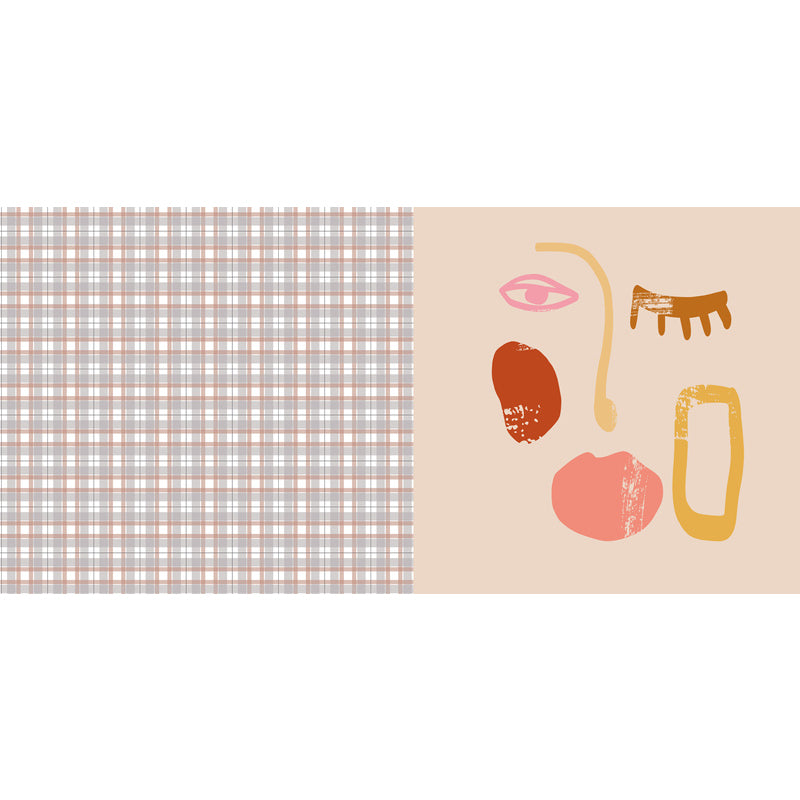 BowLift | Pink Houndstooth Pattern Carpet Polyester Modernist Carpet Pet-Friendly Non-Slip Back Carpet for Living Room