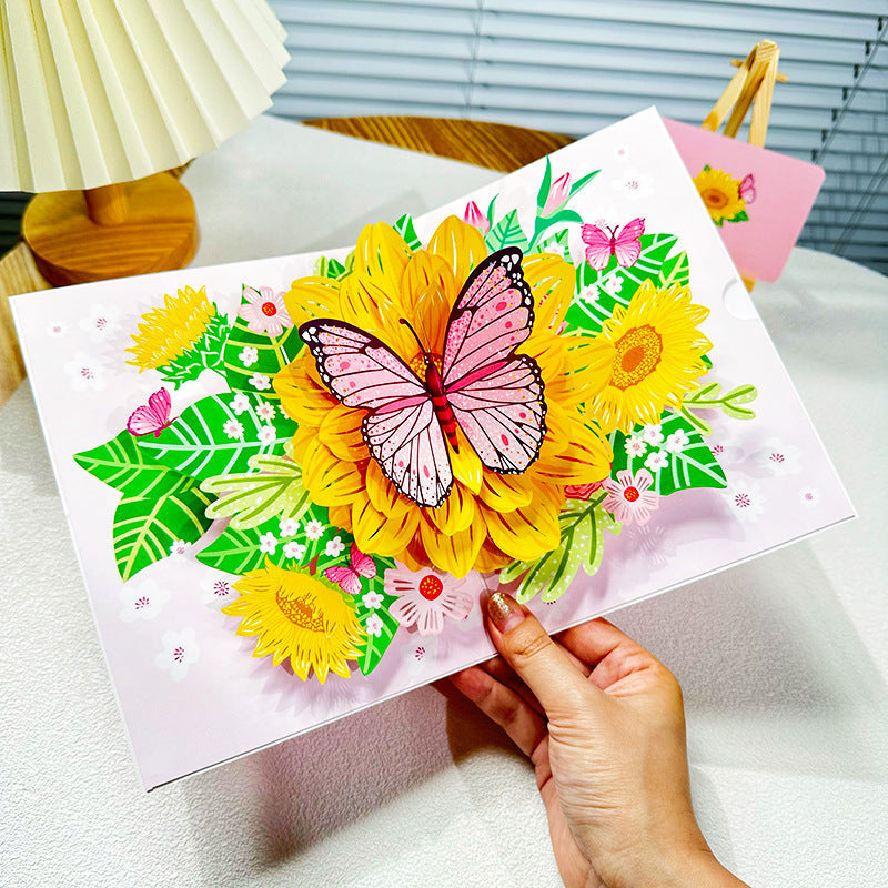BowLift | Creative 3D paper cut-out card with popup greeting card