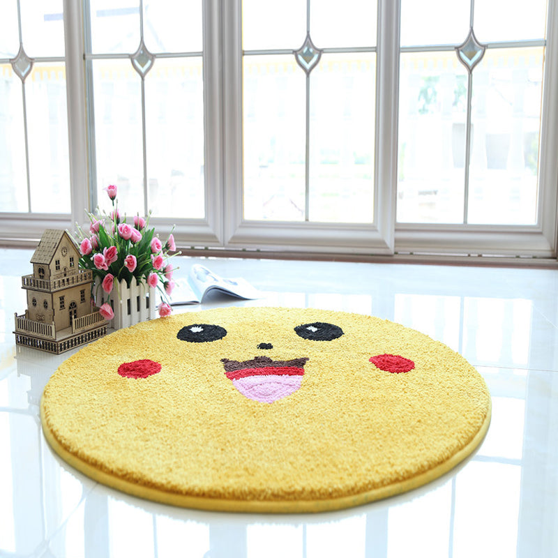 BowLift | Beautiful Pattern Carpet Yellow and Green Kids Carpet Polyester Pet Friendly Washable Area Rug for the Children's Room