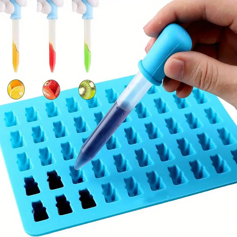 BowLift | 10-Pack Colorful Silicone Eye Droppers – Crafting, Making Gummies, Candy Molds