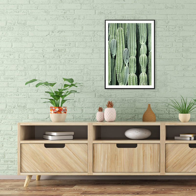 BowLift | Cactus Signs Soft Color Canvas Wall Art Print Texture, Multiple Size Options