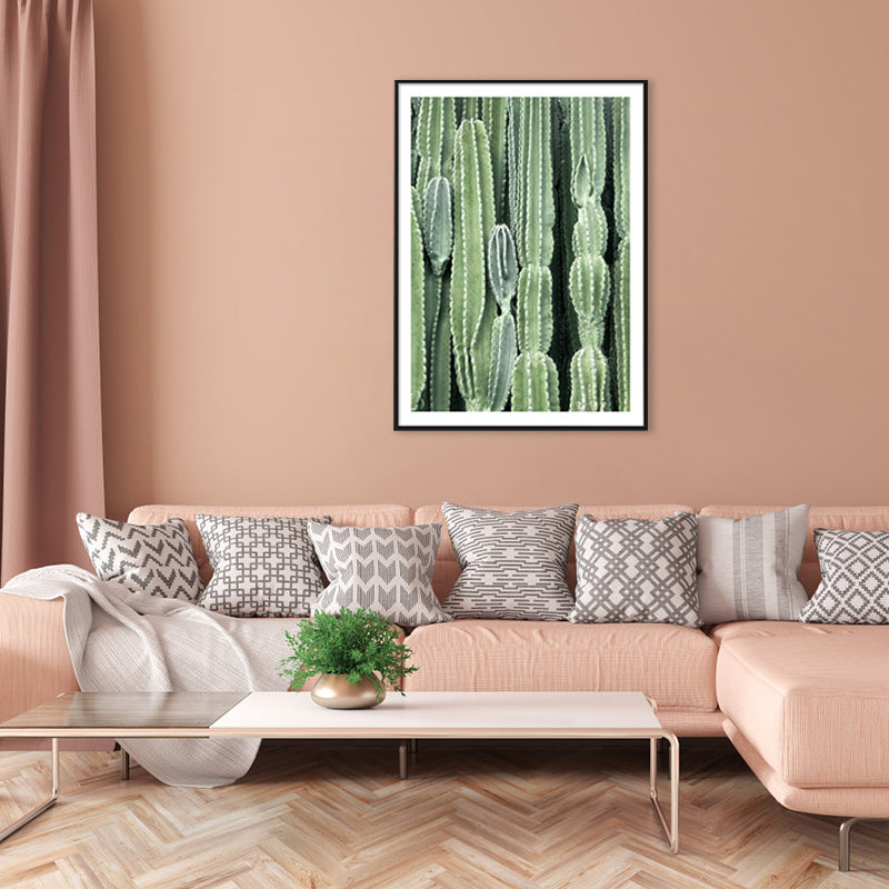BowLift | Cactus Signs Soft Color Canvas Wall Art Print Texture, Multiple Size Options