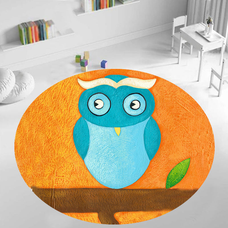 BowLift | Unique Multicolor Kids Rug Polyester Animal Pattern Rug Washable Pet-Friendly Non-Slip Carpet for the Children's Room