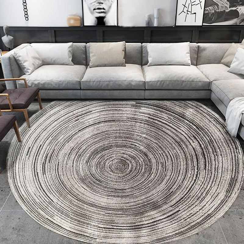 BowLift | Creative Multicolor Modernist Rug Polyester Circle and Brush Stroke Pattern Rug Washable Pet Friendly Non-Slip Rug for the Living Room