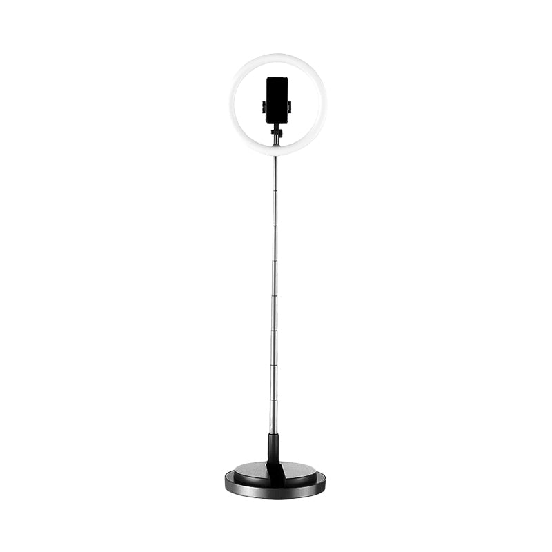 BowLift | Round Metal USB Makeup Lamp Minimalist Black/White/Pink LED Fill Light for Phone Stand