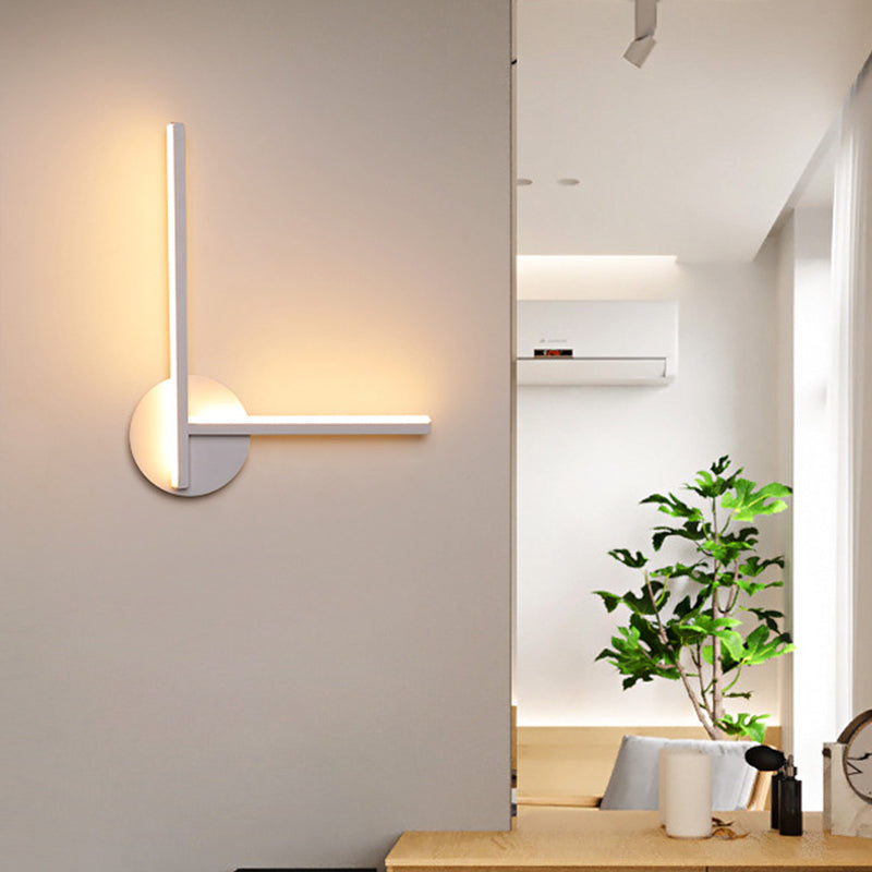 BowLift | Acrylic Cross Wall Lighting Ideas Minimalism Black/White LED Wall Lamp in Warm/White Light for Nightstand