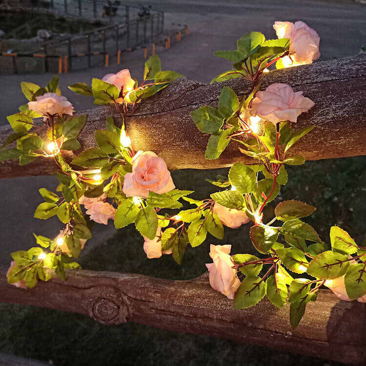 BowLift | Solar Outdoor Waterproof Shockproof Rose Outdoor LED String Lights