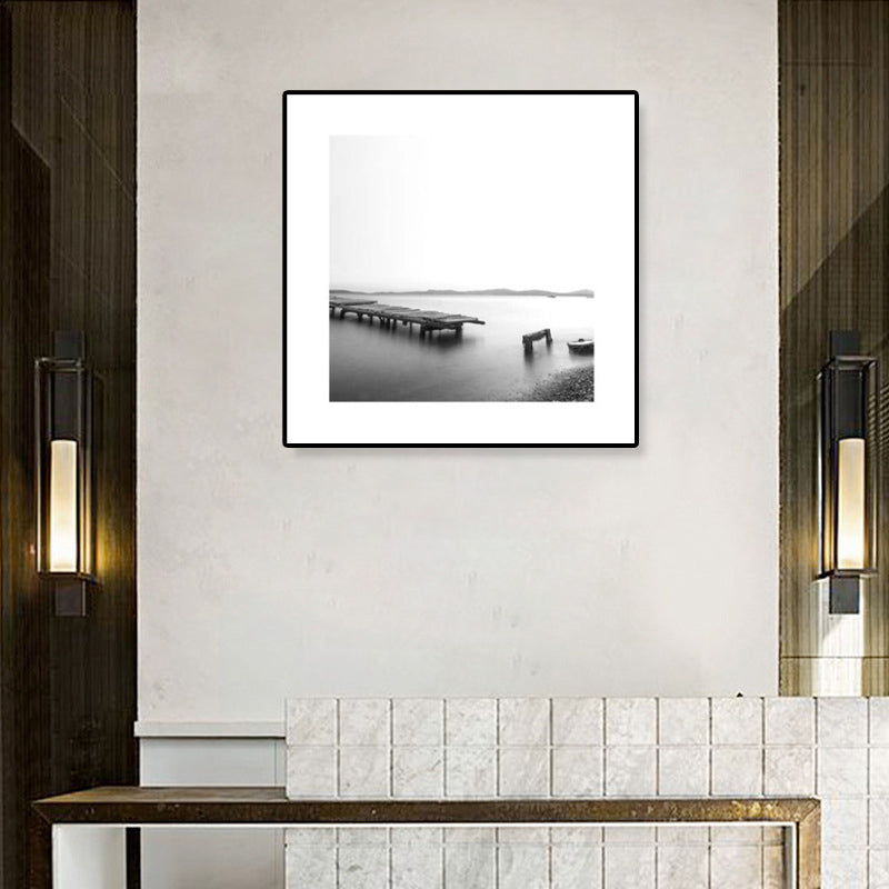BowLift | Dark Photography Seascape Art Print Textured Contemporary Living Room Furniture Wall Decor