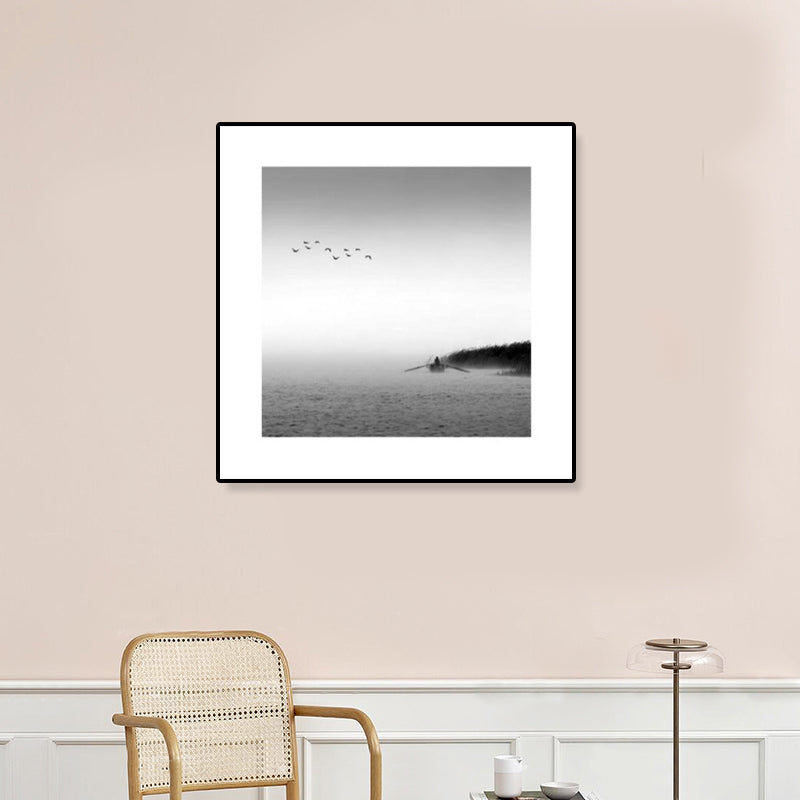 BowLift | Dark Photography Seascape Art Print Textured Contemporary Living Room Furniture Wall Decor