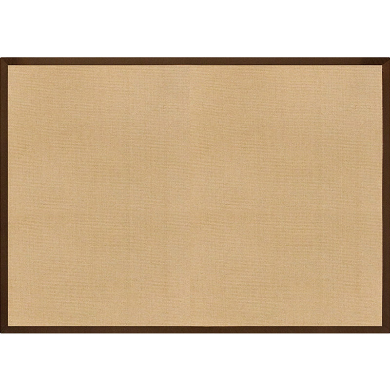 BowLift | Brown Solid Rug Jute Rustic Rug Washable Non-Slip Pet-Friendly Area Rug for the Living Room