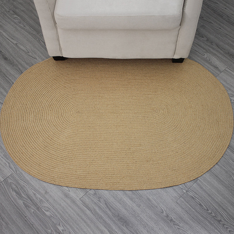 BowLift | Brown Solid Color Rug Sisal Country Rug Pet Friendly Washable Non-Slip Rug for Bedroom