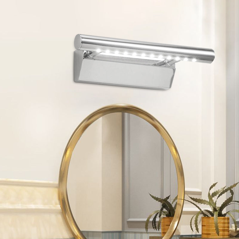 BowLift | Extended Vanity Lighting Ideas Modernism Metal LED Bathroom Wall Lamp in Chrome, Warm/White Light