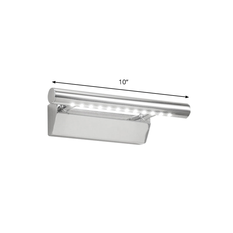 BowLift | Extended Vanity Lighting Ideas Modernism Metal LED Bathroom Wall Lamp in Chrome, Warm/White Light
