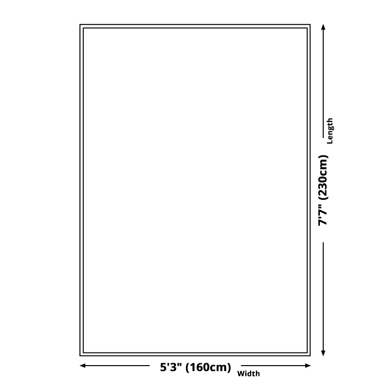BowLift | Yellow tribal pattern area rug polyester southwestern rug washable non-slip back rug for the study