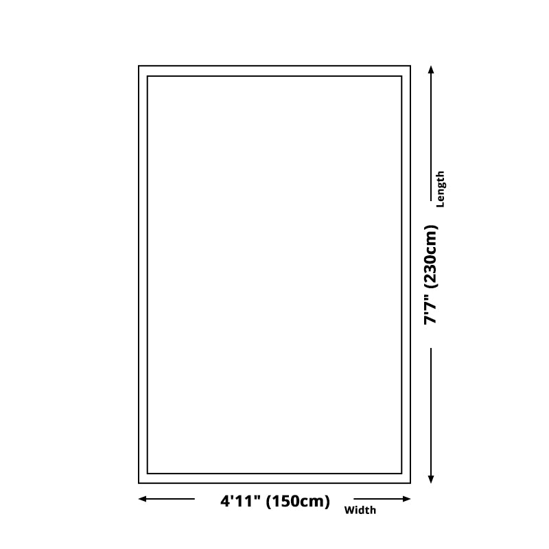 BowLift | Dark geometric pattern rug Synthetic creative rug Non-slip rug for home decor