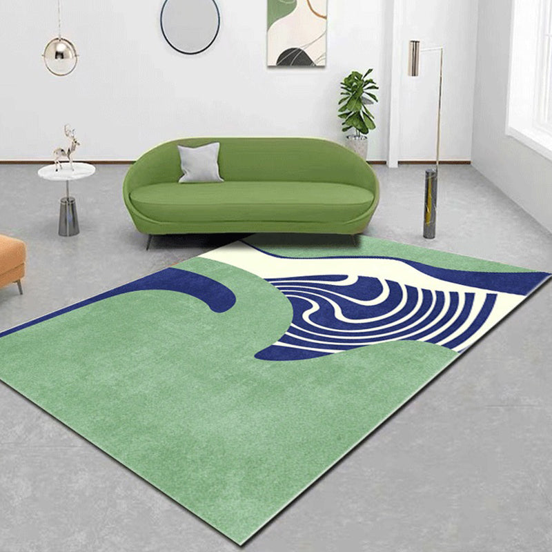 BowLift | Creative Color Block Print Carpet Multicolor Modern Style Rug Polyester Non-Slip Backing Carpet for Home