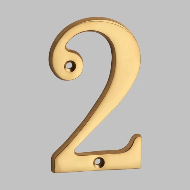 BowLift | Traditional house numbers made of solid brass