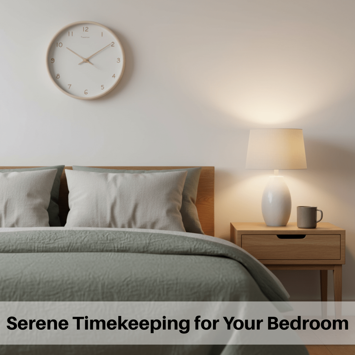 BowLift | Analog Wood Wall Clock with Silent Movement