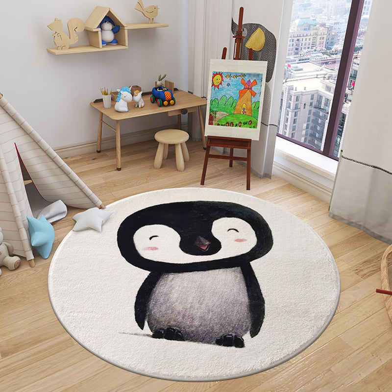 BowLift | Cartoon Animal Indoor Carpet Soft Color Polyester Rug Non-Slip Backing Washable Rug for Children's Room