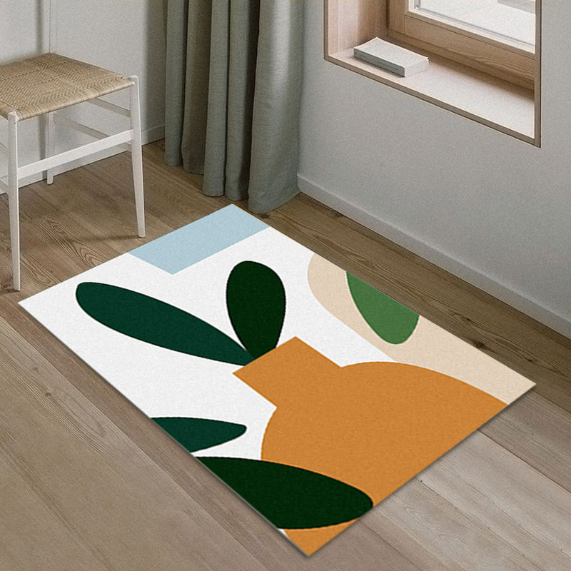 BowLift | Creative Multicolor Color Block Area Rug Polyester Simple Area Rug Pet Friendly Washable Non-Slip Rug for Living Room