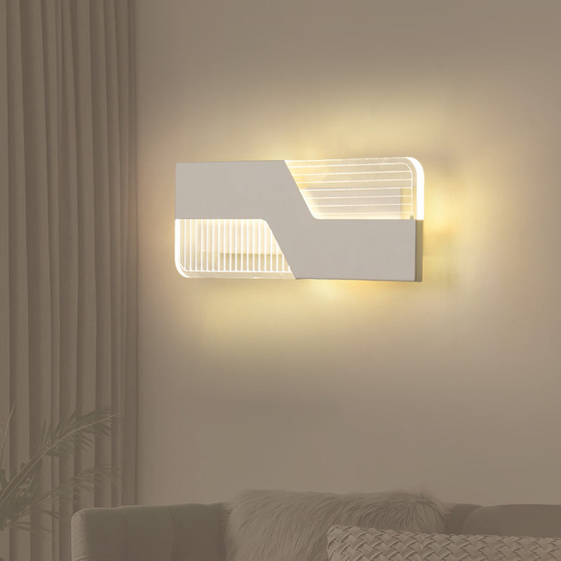 BowLift | Black/White Wall-Mounted Light Sculpture Nordic LED Metal Wall Light in Warm/White Light for Nightstand