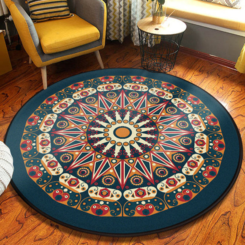 BowLift | Yellow and black bedroom rug Americana Southwest rug polyester washable area rug