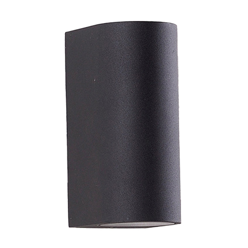 BowLift | Black Small/Big Cylinder Wall Lamp Minimalist Aluminum LED Flush Wall Light for Outdoor Areas