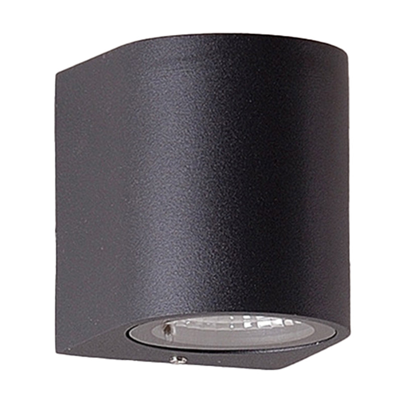 BowLift | Black Small/Big Cylinder Wall Lamp Minimalist Aluminum LED Flush Wall Light for Outdoor Areas