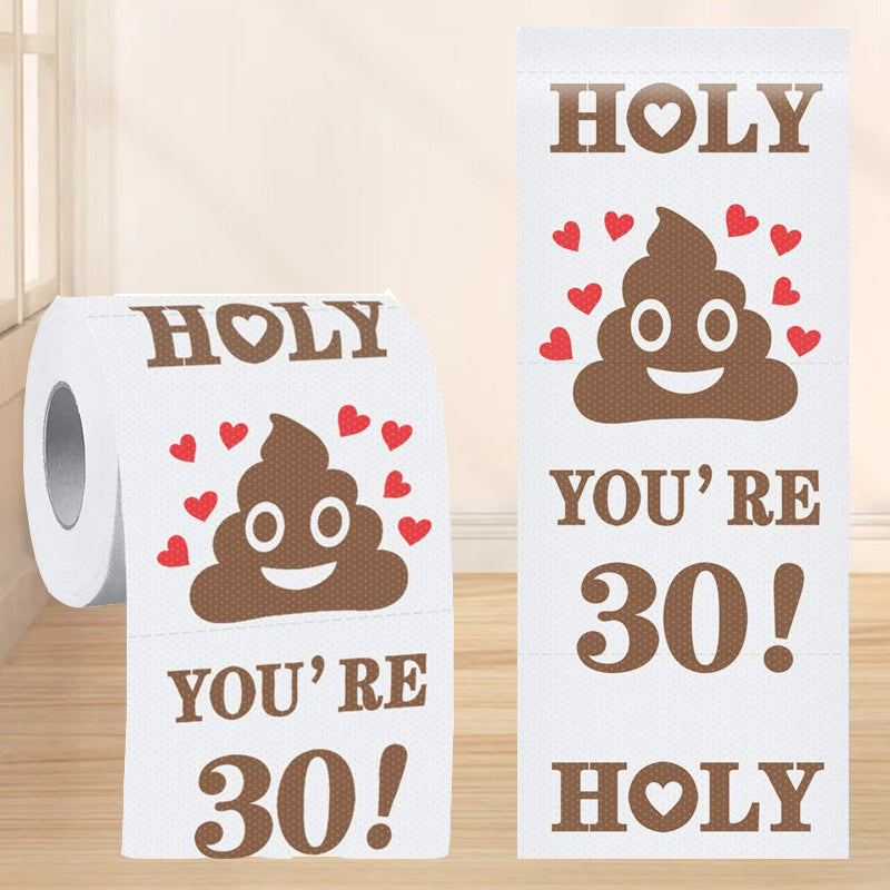 BowLift | Poop Happy Birthday Printed Toilet Paper