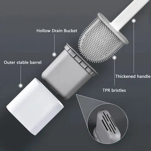BowLift | Hygienic Silicone Toilet Brush – Deep Cleaning without Scratches