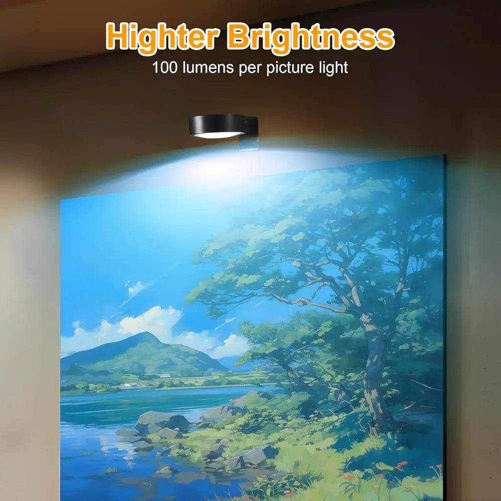 BowLift | Magnetic LED Picture Light – Cordless, Dimmable & Rechargeable