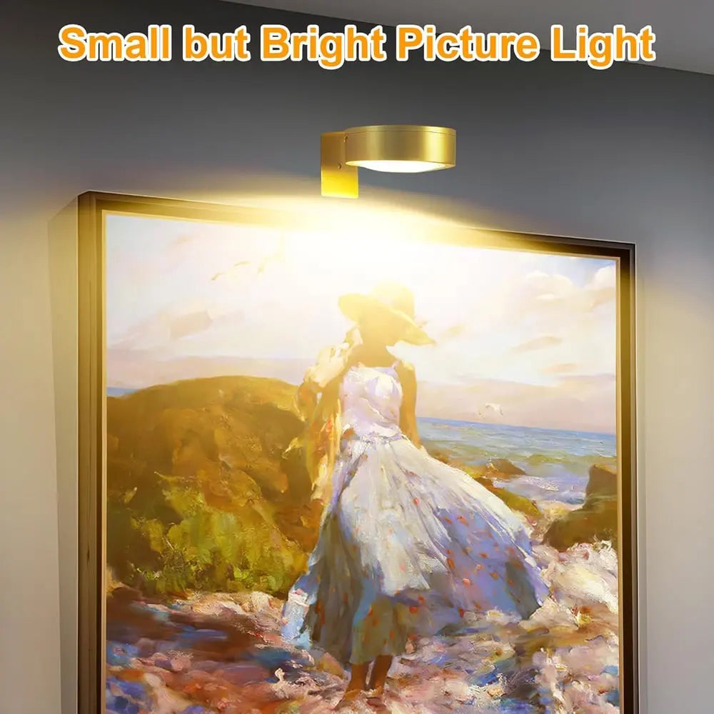 BowLift | Magnetic LED Picture Light – Cordless, Dimmable & Rechargeable