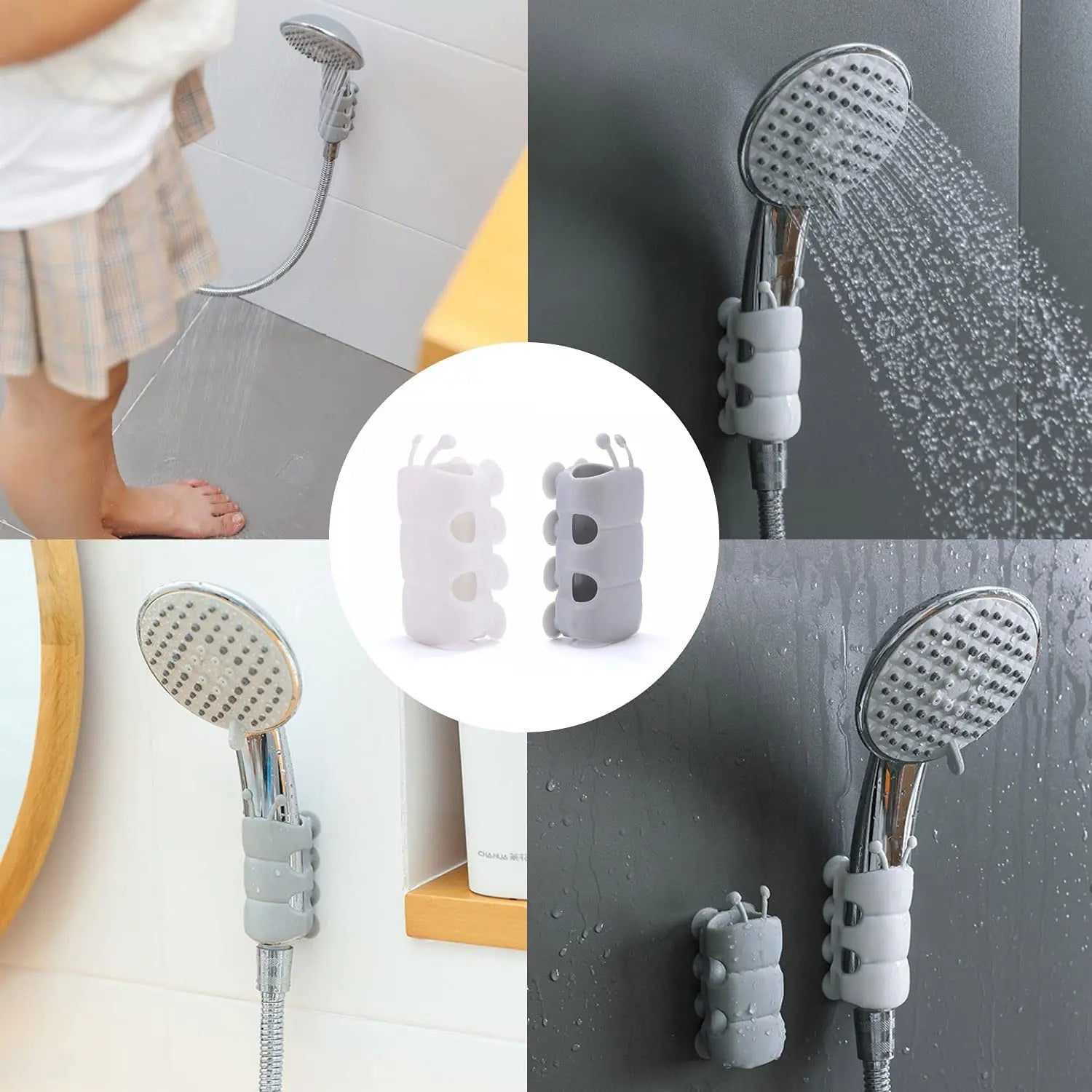 BowLift | Adjustable shower head holder with strong suction cup