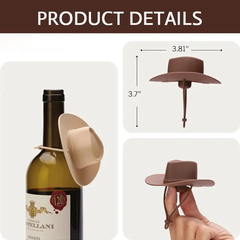 BowLift | Wine Bottle Stopper in Cowboy Hat Design – Tight, Stylish & Original