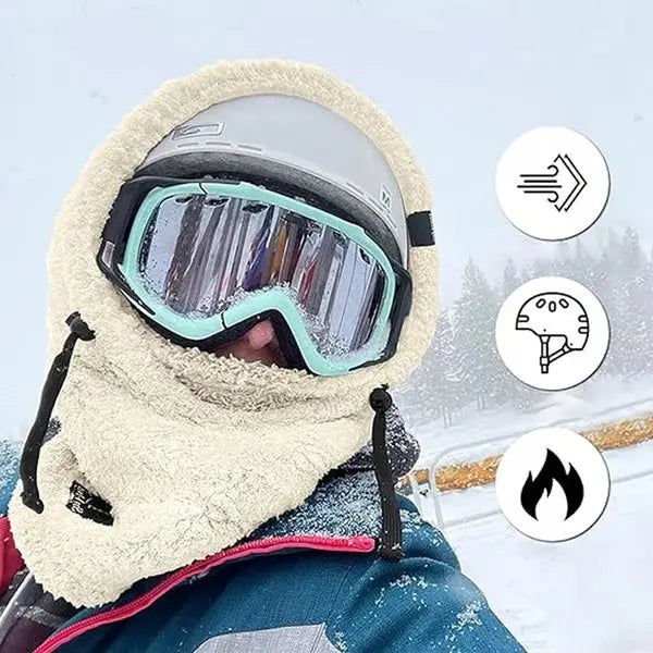 BowLift | Windproof Sherpa Hooded Ski Mask for Ultimate Cold PRedection