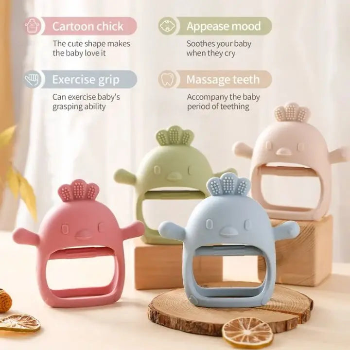 BowLift | Baby teething glove – chick-shaped teething ring