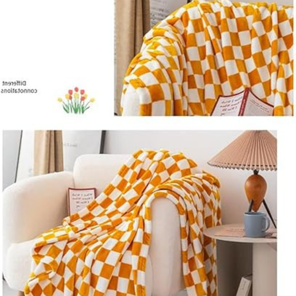 BowLift | Stylish blanket in checkered pattern for your home