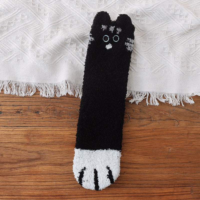 BowLift | Fuzzy Socks with Cat Paws