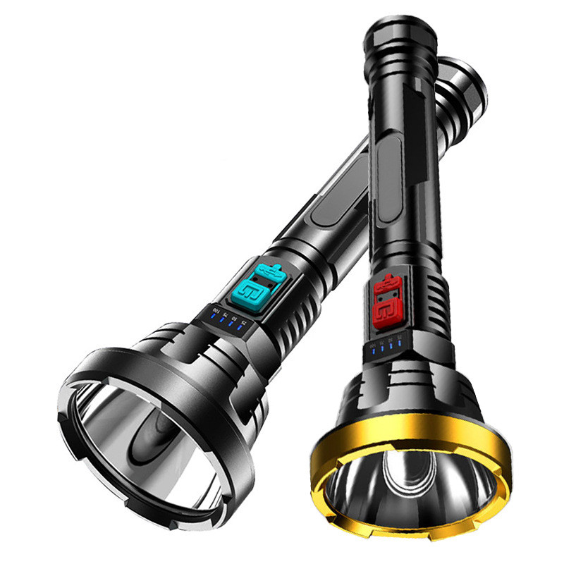 BowLift | 90000LM LED flashlight – Tactical searchlight with USB charging and super bright lighting