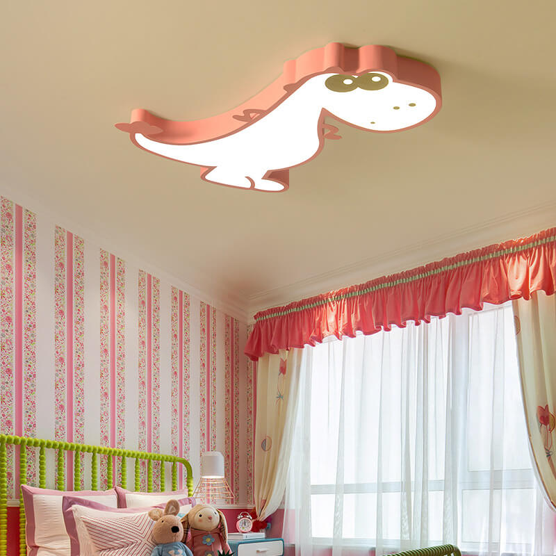 BowLift | DinoBright LED Ceiling Light | Creative Dinosaur Design | Children's Room Lamp | Warm & White Light | Dimmable