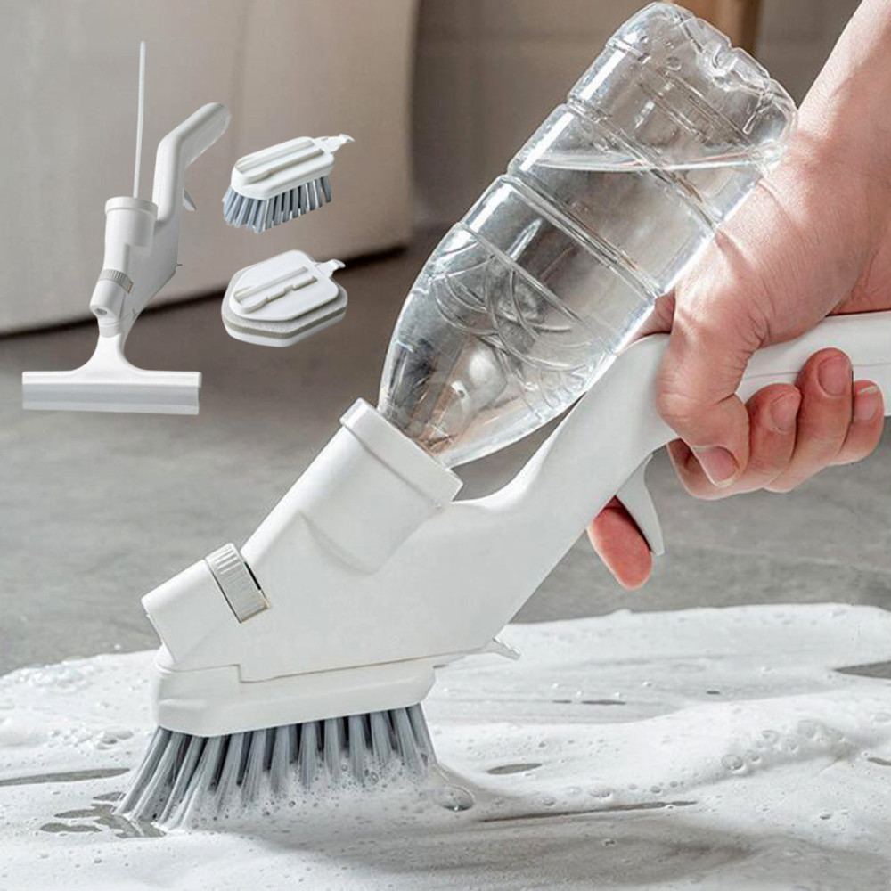BowLift | Bathroom Tile Scrubber with Soap Dispenser