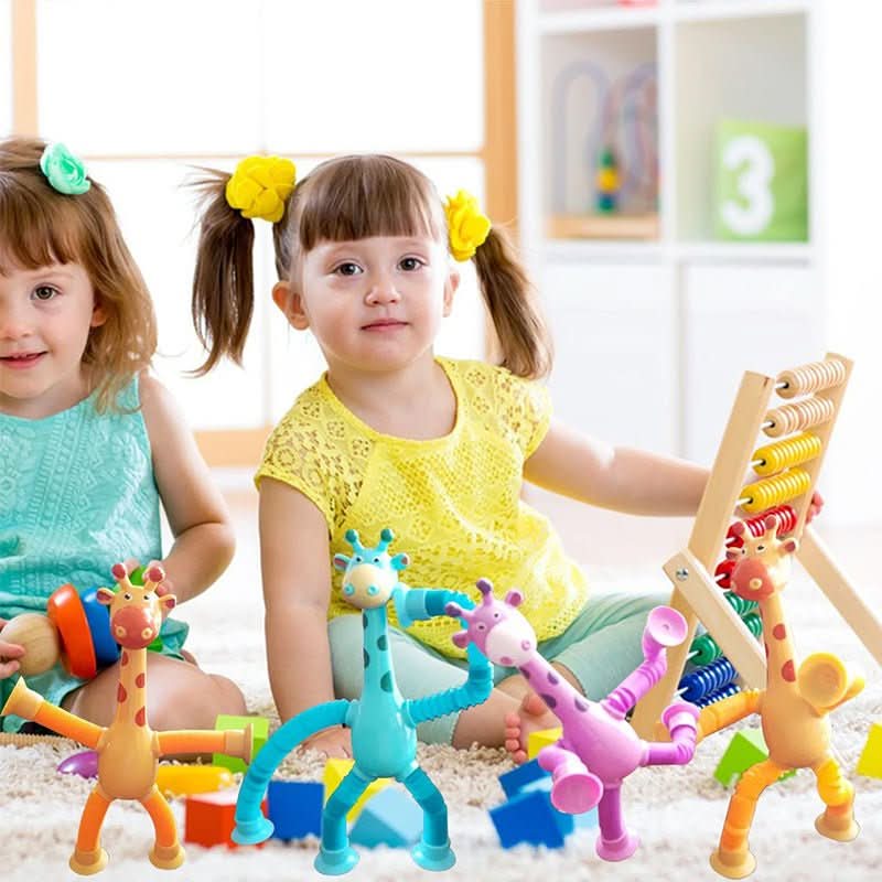 BowLift | FlexiGiraffe – Expandable suction cup toy for creative children