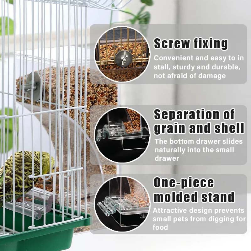 BowLift | Automatic transparent bird feeder without spills