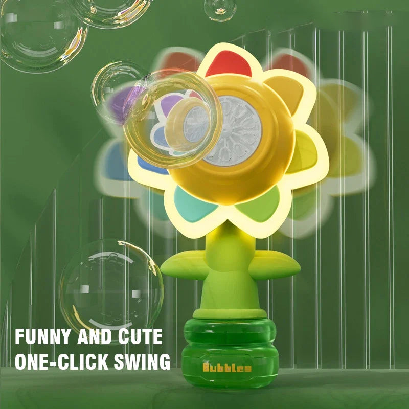 BowLift | Sunflower Shaped Portable Electric Bubble Maker Toy