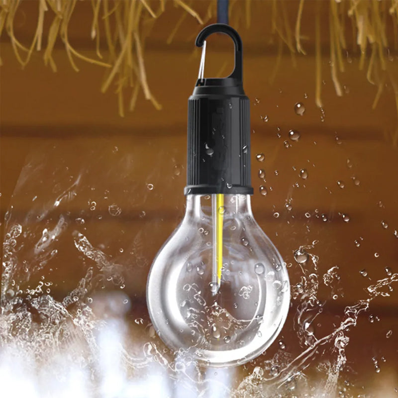 BowLift | New Outdoor Camping Hanging Lamp with Type-C Charging Port Retro Bulb